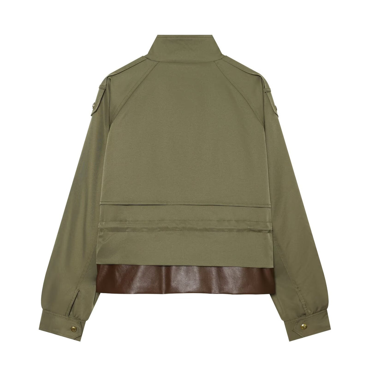 Colour Block Biker Jacket