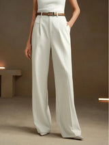Floor Length Straight Leg Trousers
