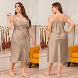 Plus Size Satin Cami Nightdress