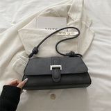 Belted Baguette Satchel