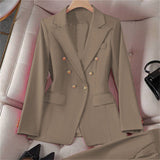 V-Neck Button Blazer