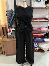 Sleeveless Vest and Trouser Set