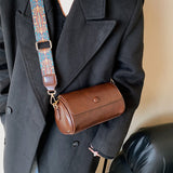 Cylinder Barrel Crossbody Bag