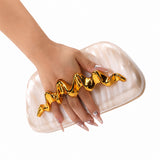 Oval Acrylic Evening Bag