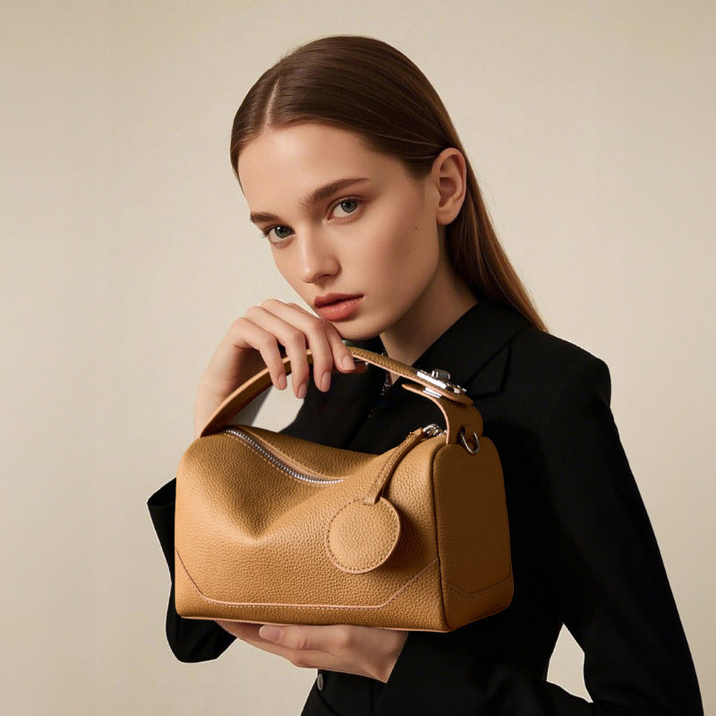 Pebbled Leather Crossbody Bag