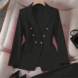 V-Neck Button Blazer