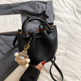 Pleated Bucket Crossbody Bag