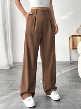 Stretch Wide Leg Palazzo Trousers