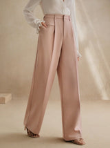 Floor Length Straight Leg Trousers