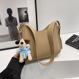 Pebbled Texture Shoulder Bag