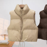 Short Padded Sleeveless Gilet