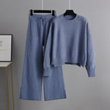 Brushed Knit Sweater and Trouser Set