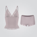 Lace Padded Bra and Boyshort Set