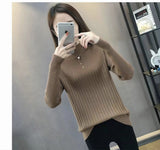 Mock Neck Slim Fit Knit Layering Top