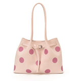 Polka Dot Shoulder Tote Bag