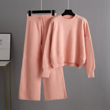 Brushed Knit Sweater and Trouser Set