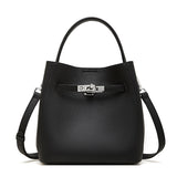 Leather Bucket Shoulder Bag