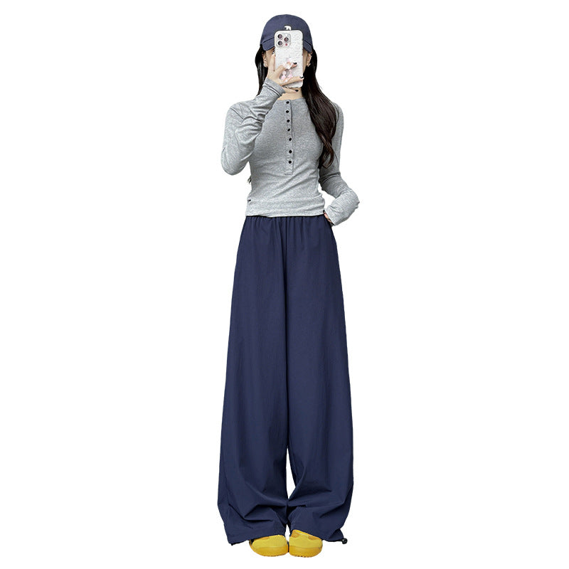 Quick Dry Nylon Straight Trousers