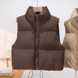 Short Padded Sleeveless Gilet