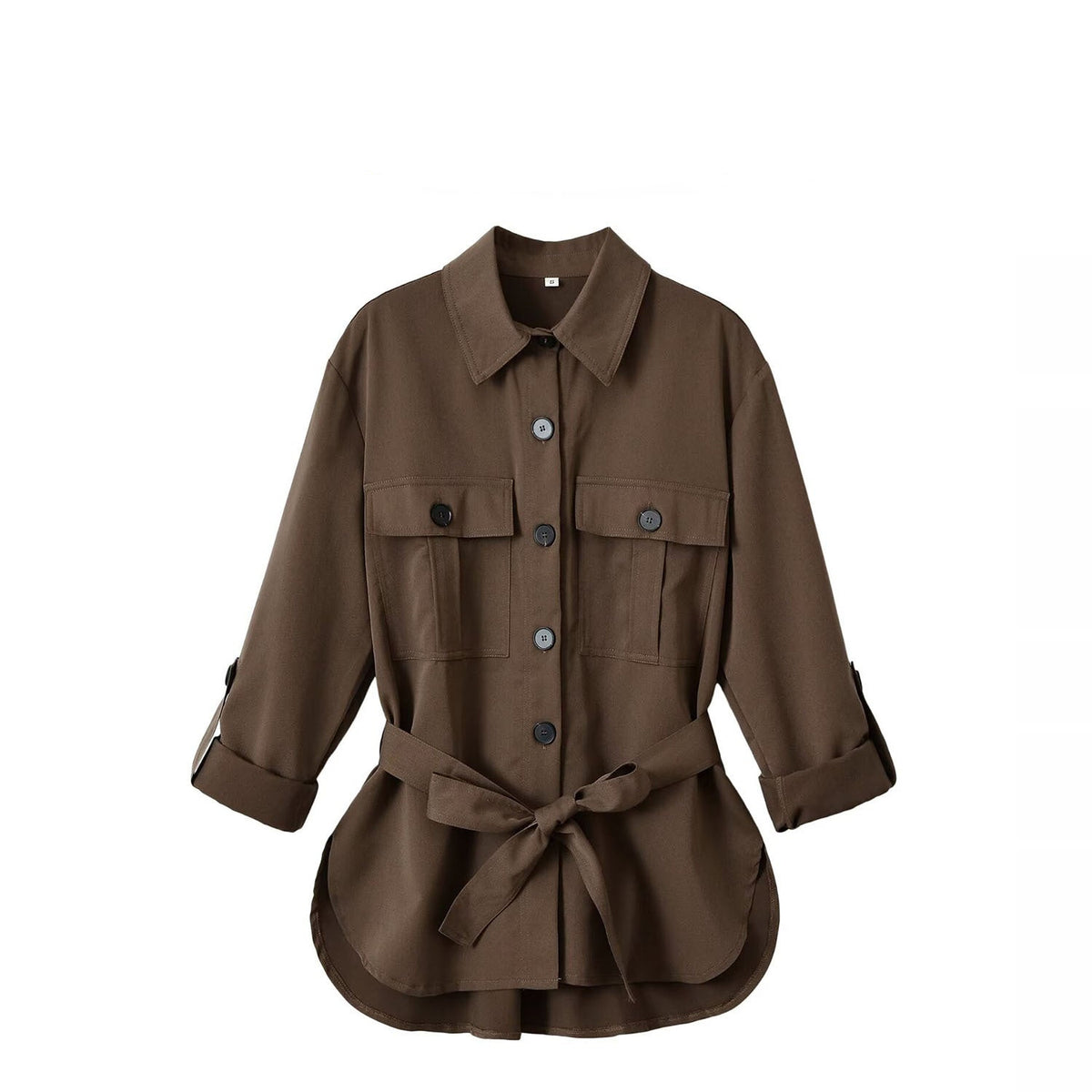 Adjustable Hem Longline Shirt