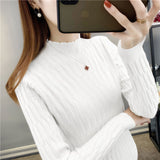 Textured Knit Mock Neck Winter Top