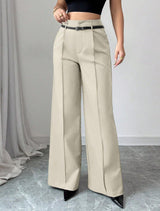 Loose Straight Leg Suit Trousers