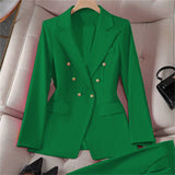 V-Neck Button Blazer