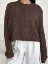 Plush Knit Button Cardigan
