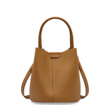 Soft Leather Bucket Handbag