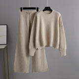 Brushed Knit Sweater and Trouser Set