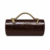 Snake Effect Oval Evening Bag