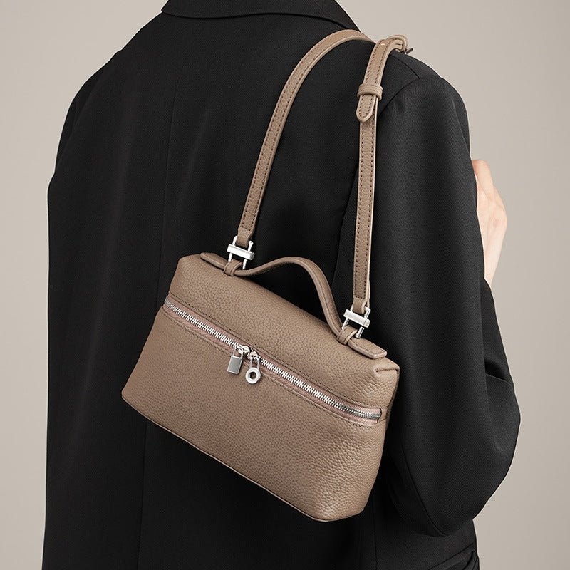 Leather Box Crossbody Bag