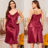 Plus Size Satin Cami Nightdress