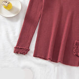 Retro Rib Knit Cropped V Cardigan