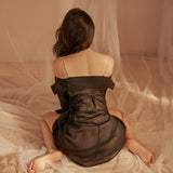 Sheer Chiffon Lingerie Shirt