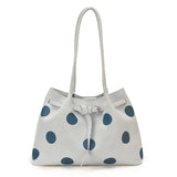 Polka Dot Shoulder Tote Bag