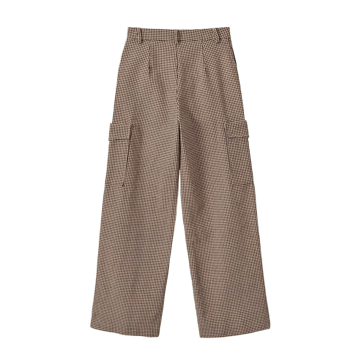 Houndstooth Patch Pocket Trousers