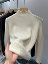 Fleece Lined Mock Neck Winter Top