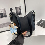 Pebbled Texture Shoulder Bag