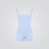 Lace Strap Boyshort Bodysuit
