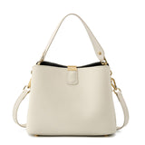 Leather Bucket Crossbody Bag