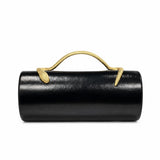 Snake Effect Oval Evening Bag