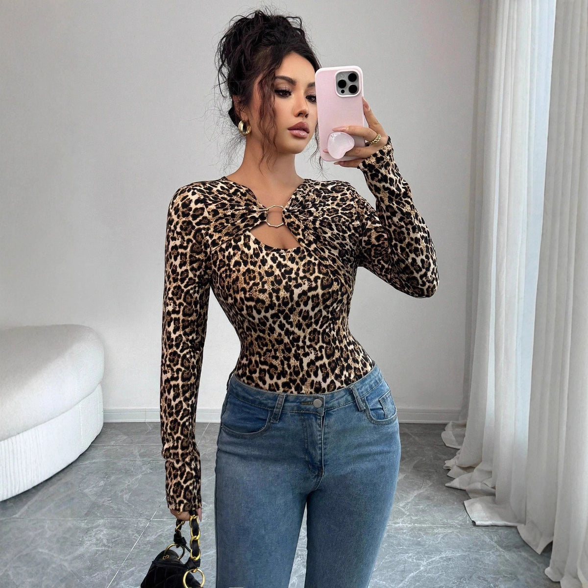 Asymmetric Cut Out Knit Top