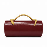 Snake Effect Oval Evening Bag