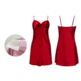 Padded Halter Satin Nightdress