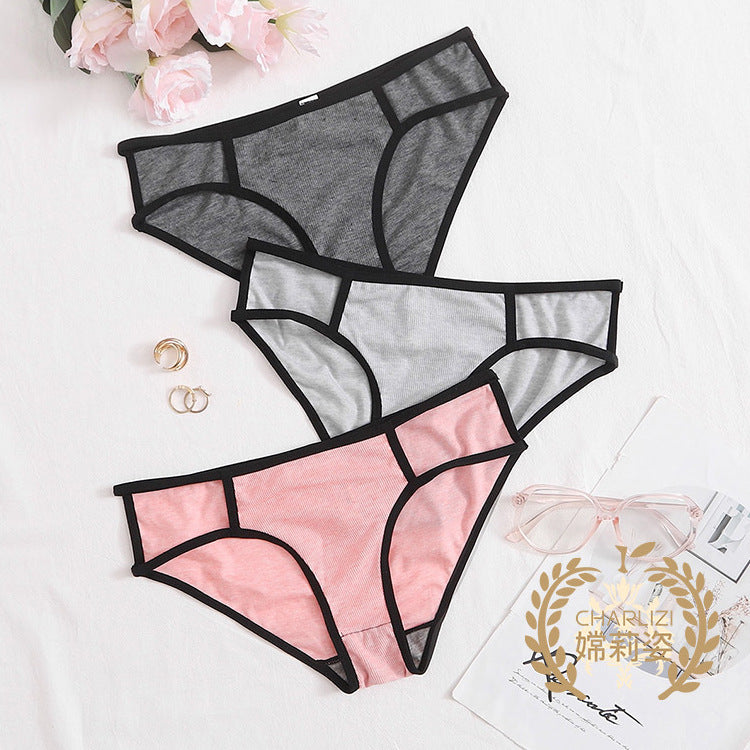 The Lace Edge Comfort | Women's Mid-Rise Lace Trim Triangle Panties