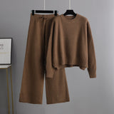 Brushed Knit Sweater and Trouser Set