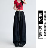 Contrast Waist Wide Leg Trousers