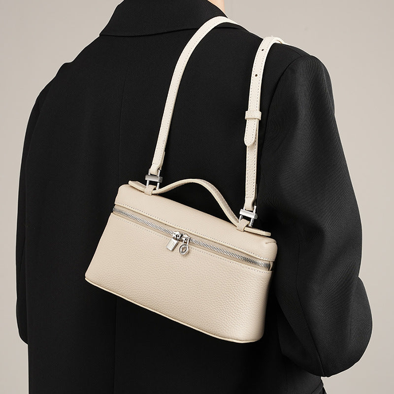 Leather Box Crossbody Bag