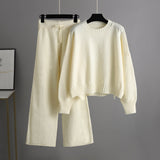Brushed Knit Sweater and Trouser Set